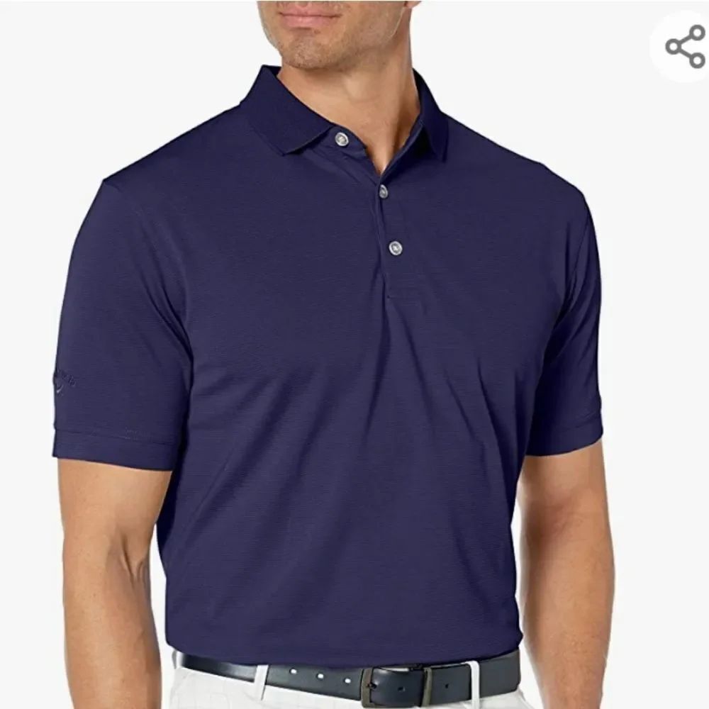 BRAND NEW GRAND SLAM PERFORMANCE 3-BUTTON PLACKET WITH COLLAR MEN'S GOLF SHIRT